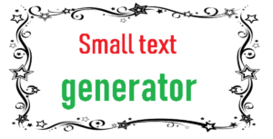How small text generator helpful for beginners