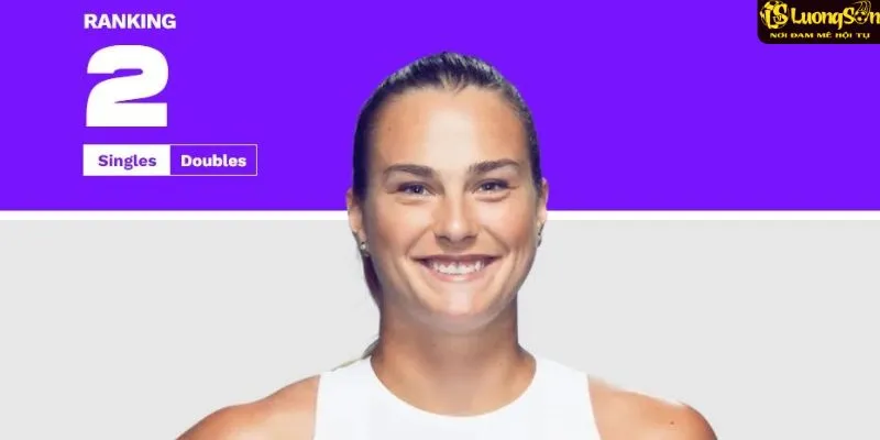 Bảng xếp hạng WTA của nữ tay vợt Sabalenka