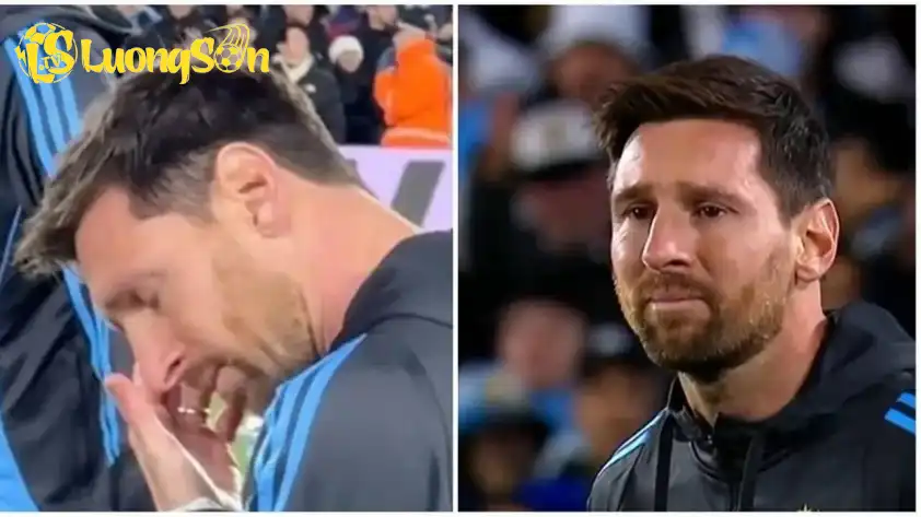 Siêu sao người Argentina bật khóc trước trận đấu với Venezuela (Ảnh: TeamTalk)