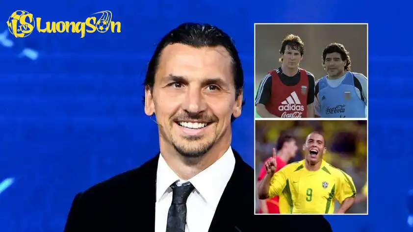 Zlatan Ibrahimovic lựa chọn Ronaldo Nazario, Maradona và Messi là ba cầu thủ vĩ đại nhất Zlatan Ibrahimovic lựa chọn Ronaldo Nazario, Maradona và Messi là ba cầu thủ vĩ đại nhất