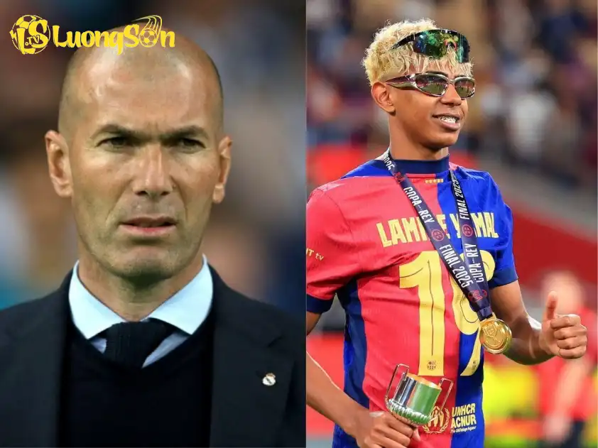 HLV Zidane cực kỳ phấn khích với tài năng của Yamal (Ảnh: GOAL). HLV Zidane cực kỳ phấn khích với tài năng của Yamal