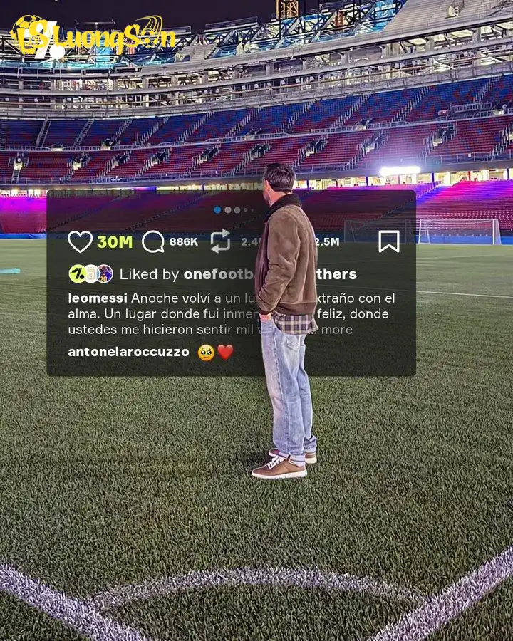 Chuyến thăm bất ngờ của Messi đến SVĐ Camp Nou đã đạt 30 triệu lượt thích